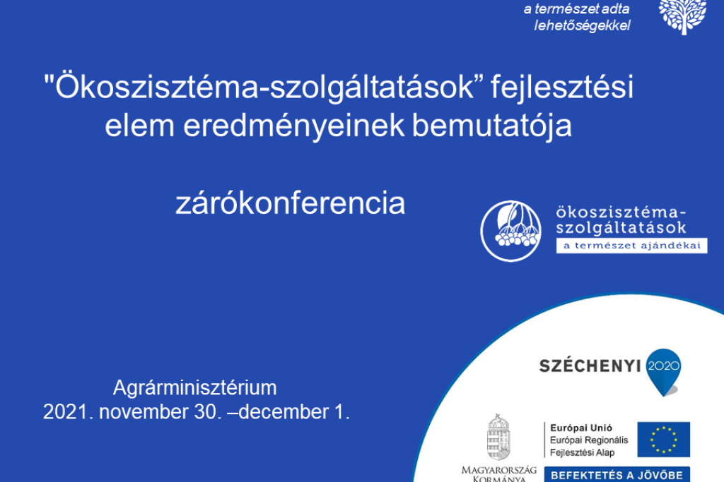 Elérhetőek az Ökoszisztéma-szolgáltatások (NÖSZTÉP) projektelem zárókonferencia előadásai